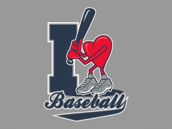 I love baseball buy t shirt design artwork