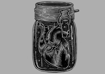 Jar of heart tshirt design