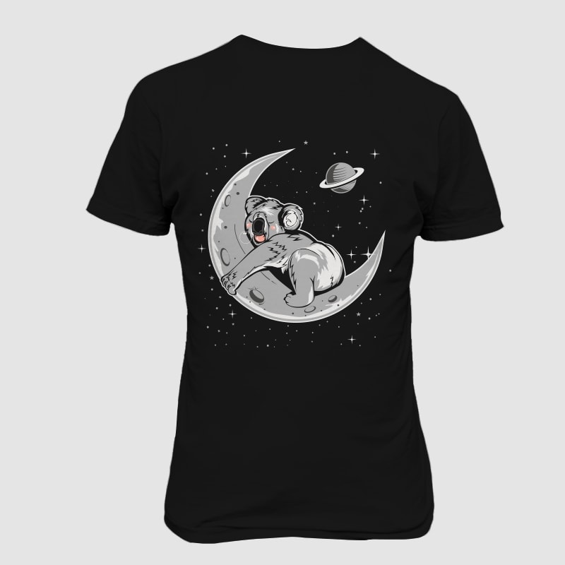 Koala Sleep in the moon buy t shirt design