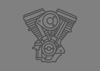 Motorcycle Engine vector t-shirt design