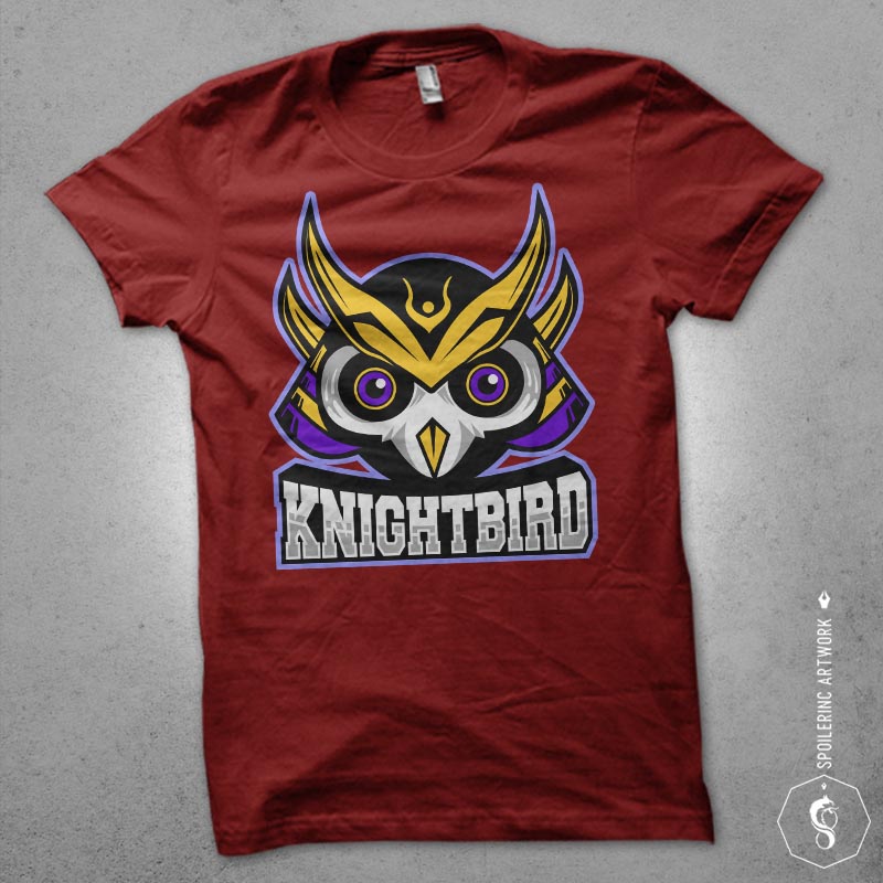 owl samurai Vector t-shirt design t shirt designs for teespring