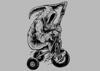 Reaper bike tshirt design