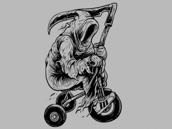 Reaper Bike Tshirt Design