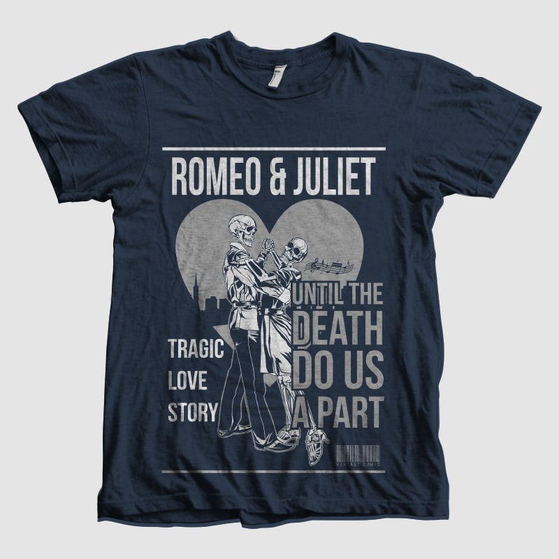 Romeo and juliet buy t shirt design
