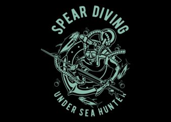 SPEAR DIVING t shirt design for purchase