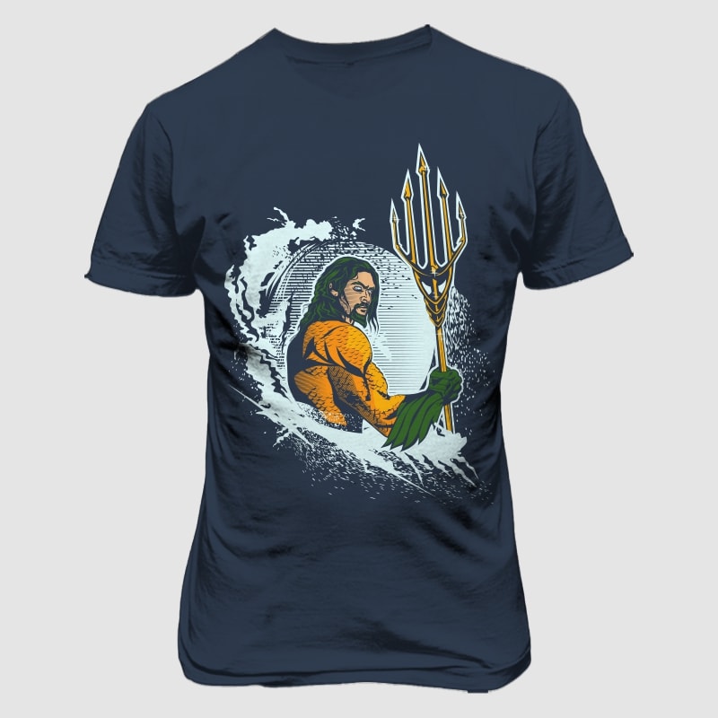 Sea Warrior tshirt designs for merch by amazon