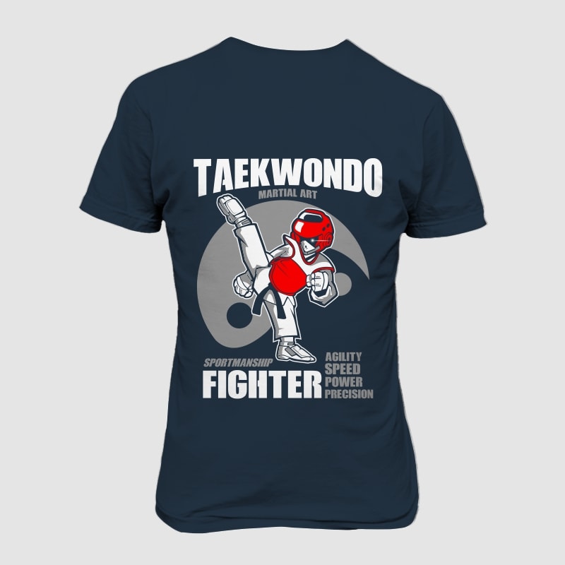 TAEKWONDO GEAR FIGHTER buy tshirt design