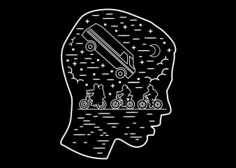 The Stranger Night vector t shirt design for download