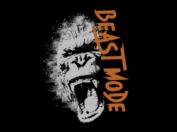 Beast vector t-shirt design