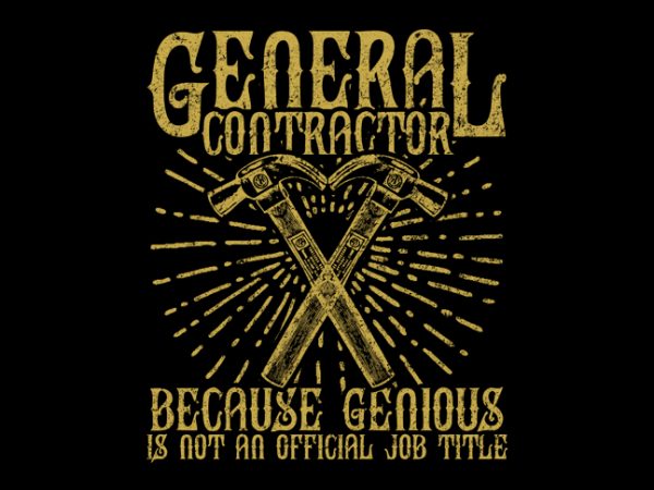 General contractor t shirt design to buy