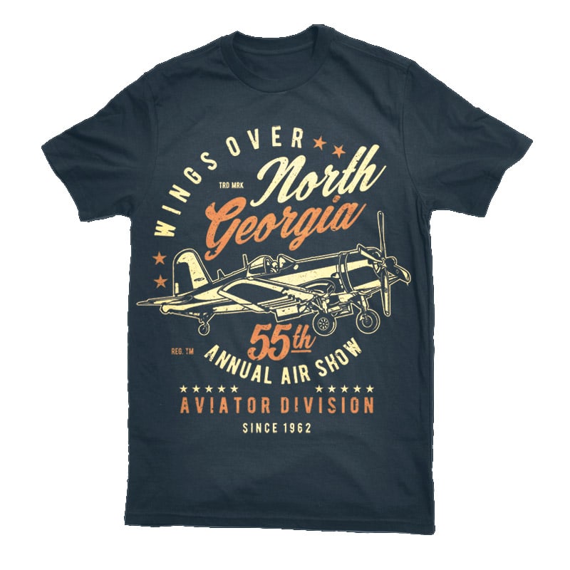Wings Over North Georgia Vector t-shirt design t shirt design png