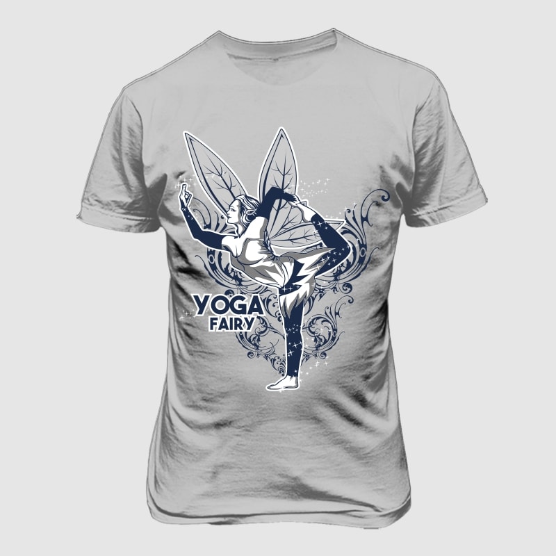 YOGA FAIRY t shirt designs for printify