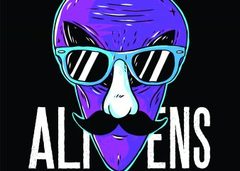 Alien exist vector shirt design