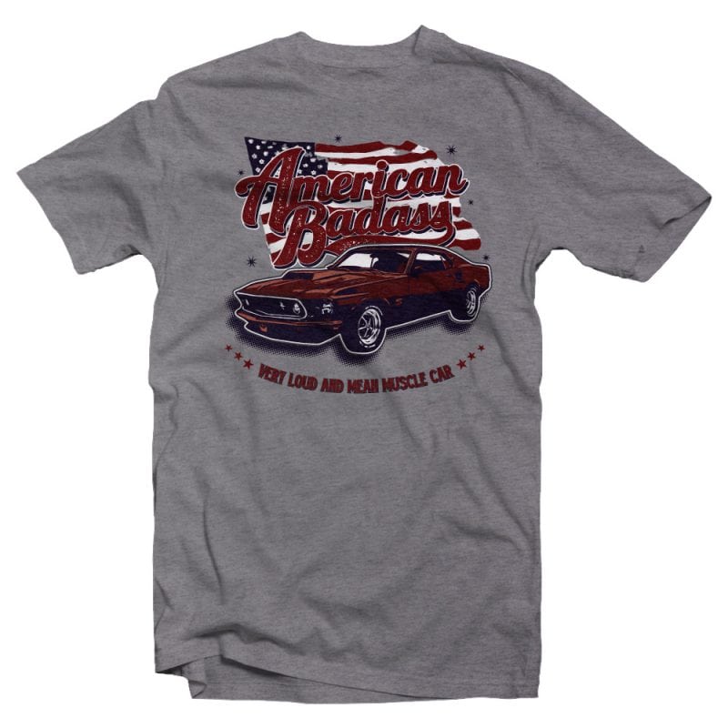 American Badass vector t shirt design