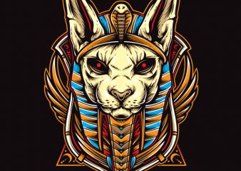 cat anubis t shirt design for purchase