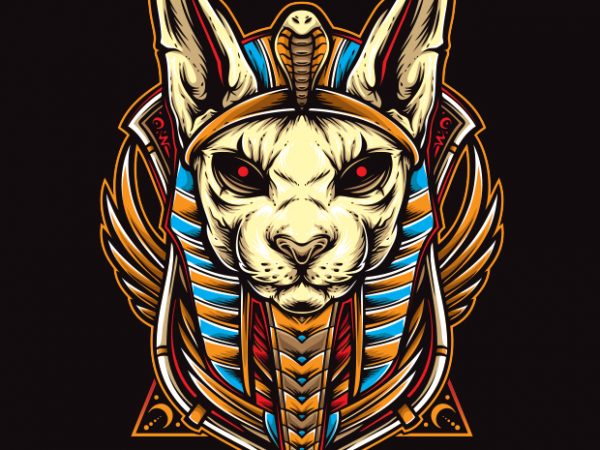 Cat anubis t shirt design for purchase