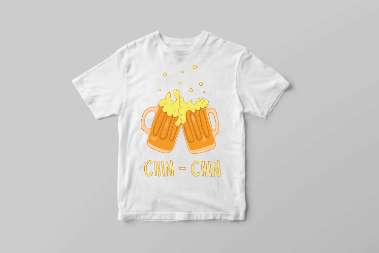 chin chin beer drinking and alcohol oktoberfest vector t shirt design t-shirt designs for merch by amazon