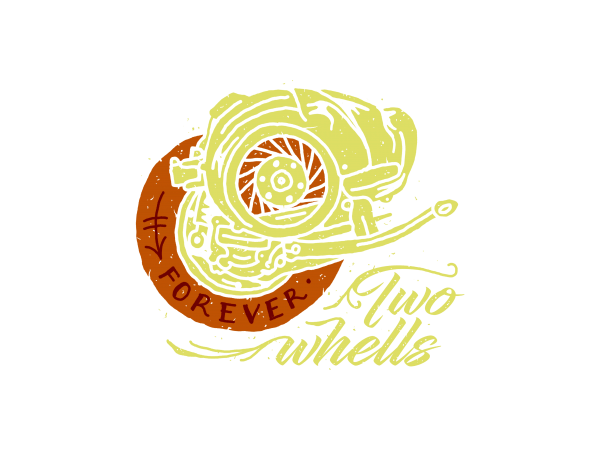 Forever two whells t shirt design to buy