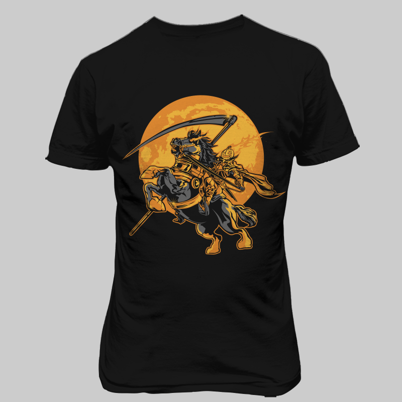 halloween knight tshirt design for merch by amazon
