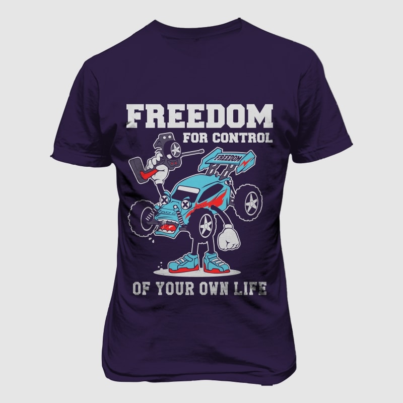 FREEDOM t shirt designs for printify