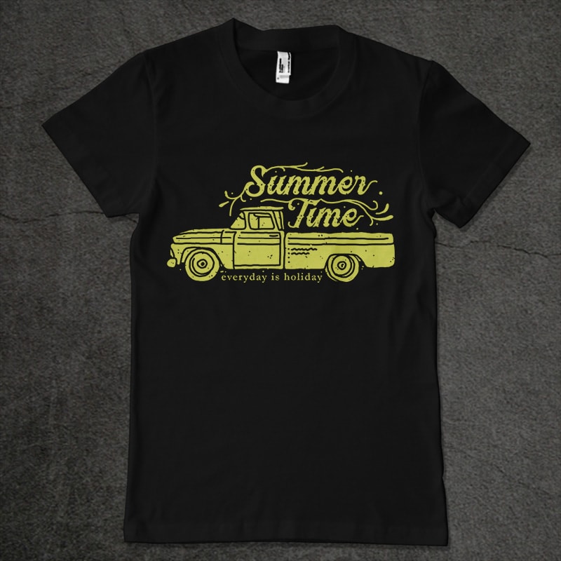 summer time vector t shirt design