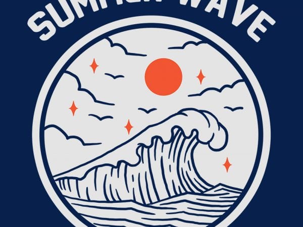 summer wave thsirt design summer wave thsirt design