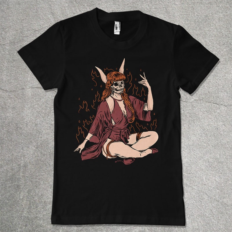 the devil vector t shirt design