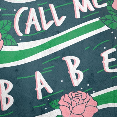 Call me babe commercial use t-shirt design