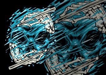 Hydro Skull t shirt design to buy