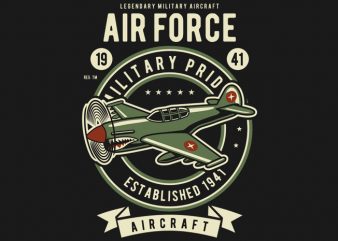 Air Force vector t shirt design for download