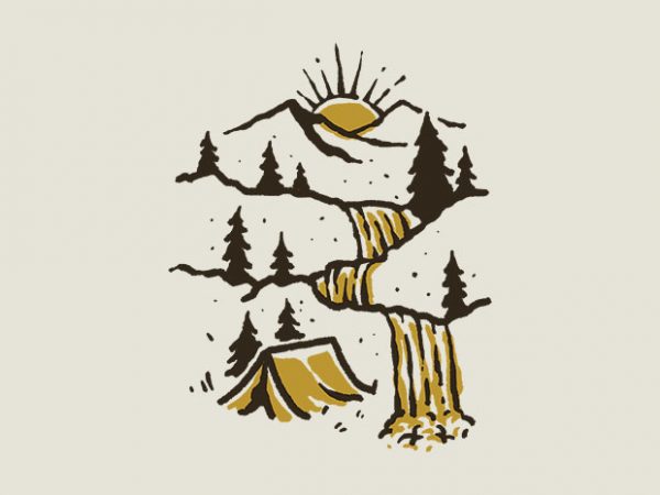 Hidden paradise graphic t-shirt design Hidden paradise graphic t-shirt design