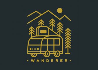 Wanderer t shirt design for sale