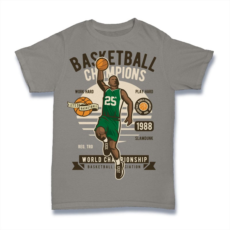 Basketball Champions tshirt-factory.com