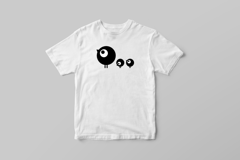 Bird family child vector t shirt printing design tshirt factory