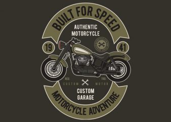 Built For Speed graphic t-shirt design