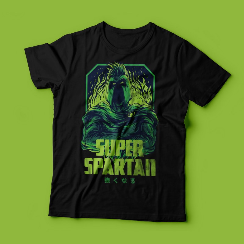 Super Spartan Remastered T-Shirt Design t shirt design graphic