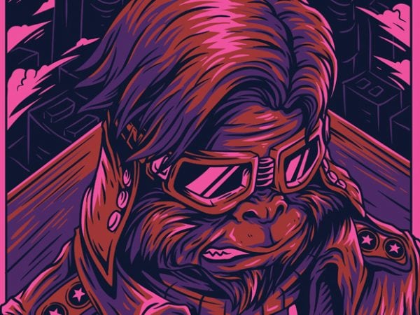 Space monkey remastered t-shirt design Space monkey remastered t-shirt design