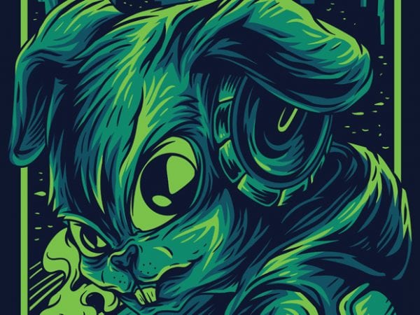 Cool rabit remastered t-shirt design Cool rabit remastered t-shirt design