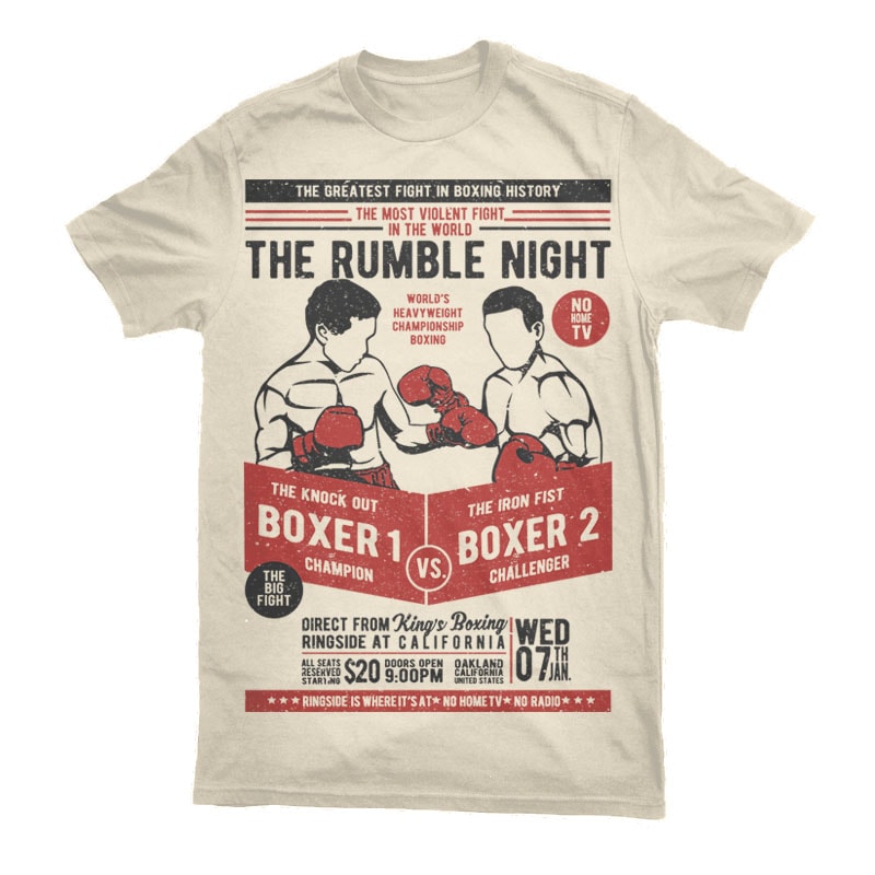 Classic Boxing Vector t-shirt design t shirt designs for sale