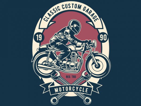 Classic custom garage vector t-shirt design