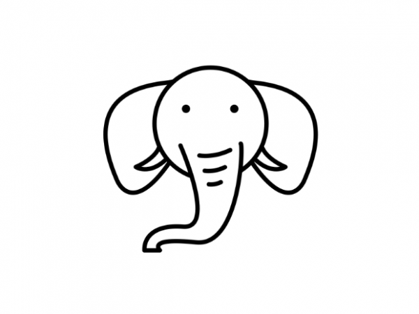 Cute little elephant tattoo vector t shirt design