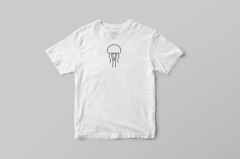 Cute little jellyfish tattoo vector t shirt design vector shirt designs