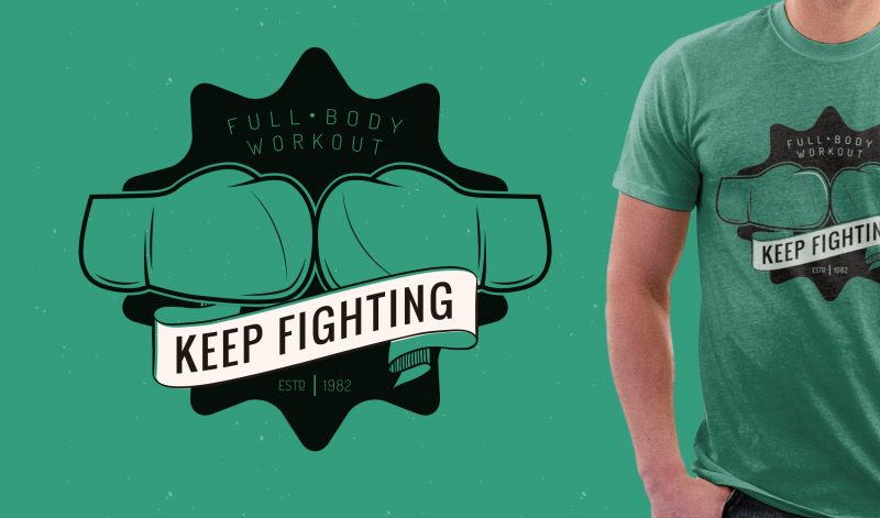 boxing or gym tshirt design vector shirt designs