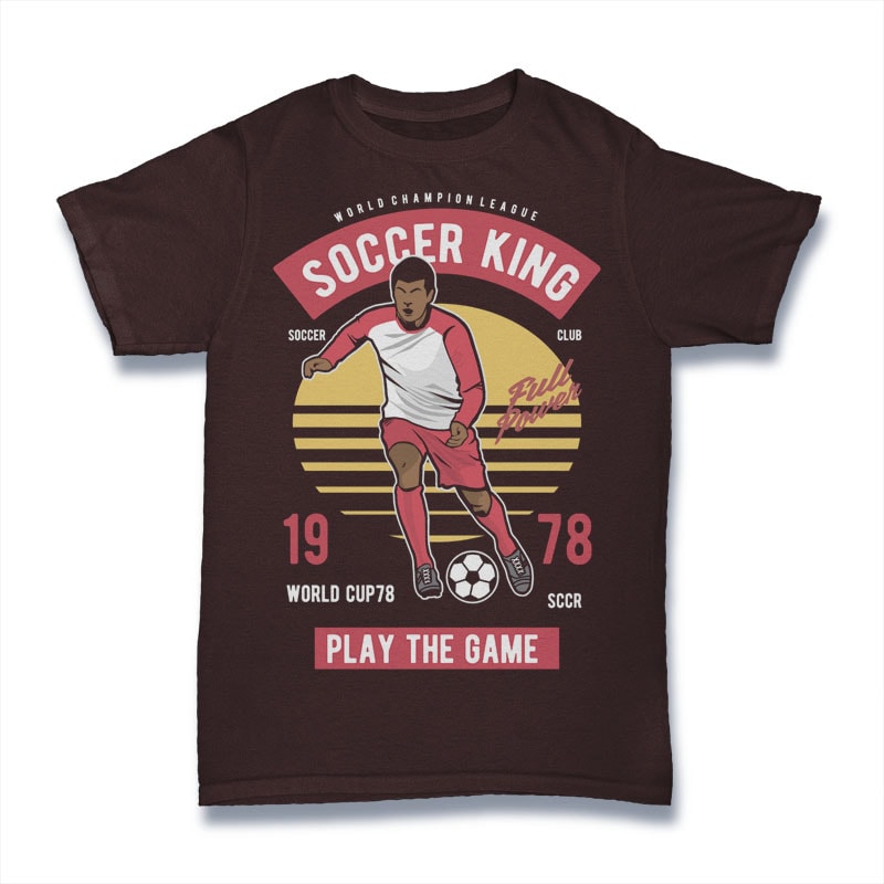 Soccer King buy tshirt design