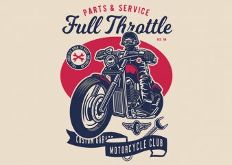 Full Throttle tshirt design for sale