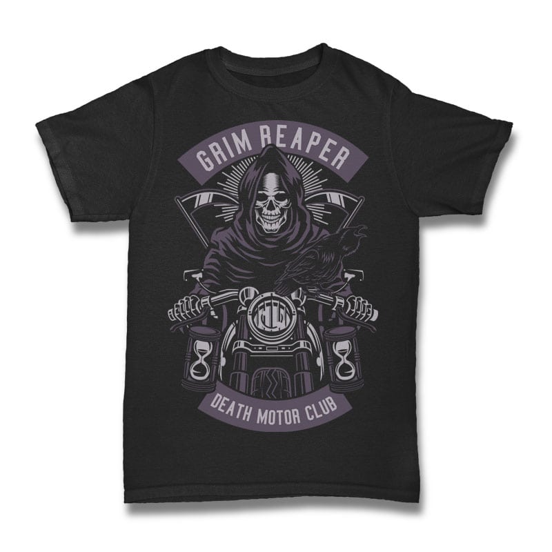 Grim Reaper Motorcycle buy tshirt design