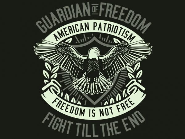 Guardian of freedom t shirt design for sale