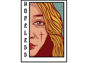 Hopeless t shirt design for download