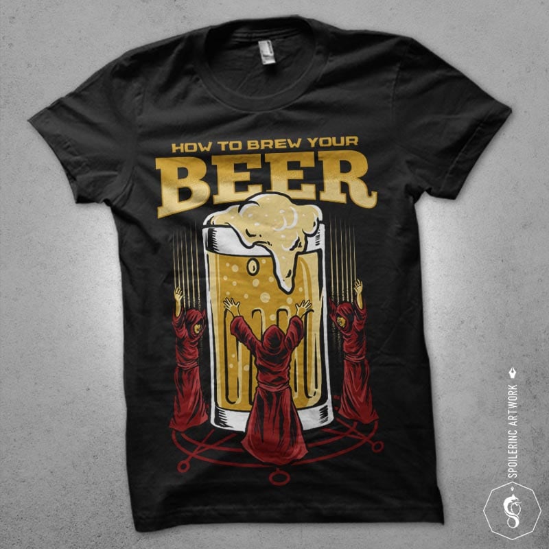 brewing process tshirt design tshirt design for merch by amazon