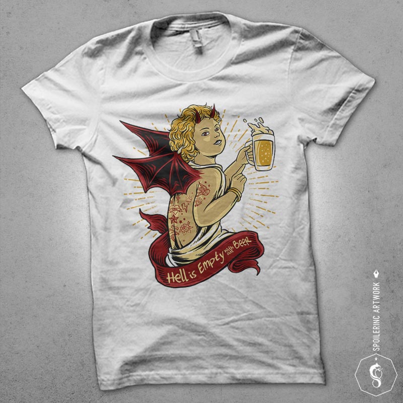fallen cupid Graphic t-shirt design buy tshirt design